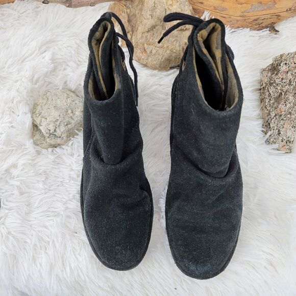 Fly London Black suede booties Yama - Picture 9 of 13